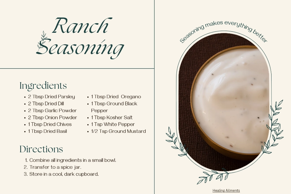 Ranch Seasoning Spice Blend