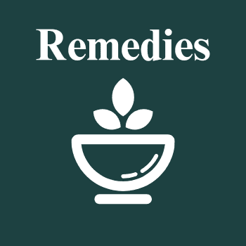 Natural Remedies category blog post with bowl of herbs