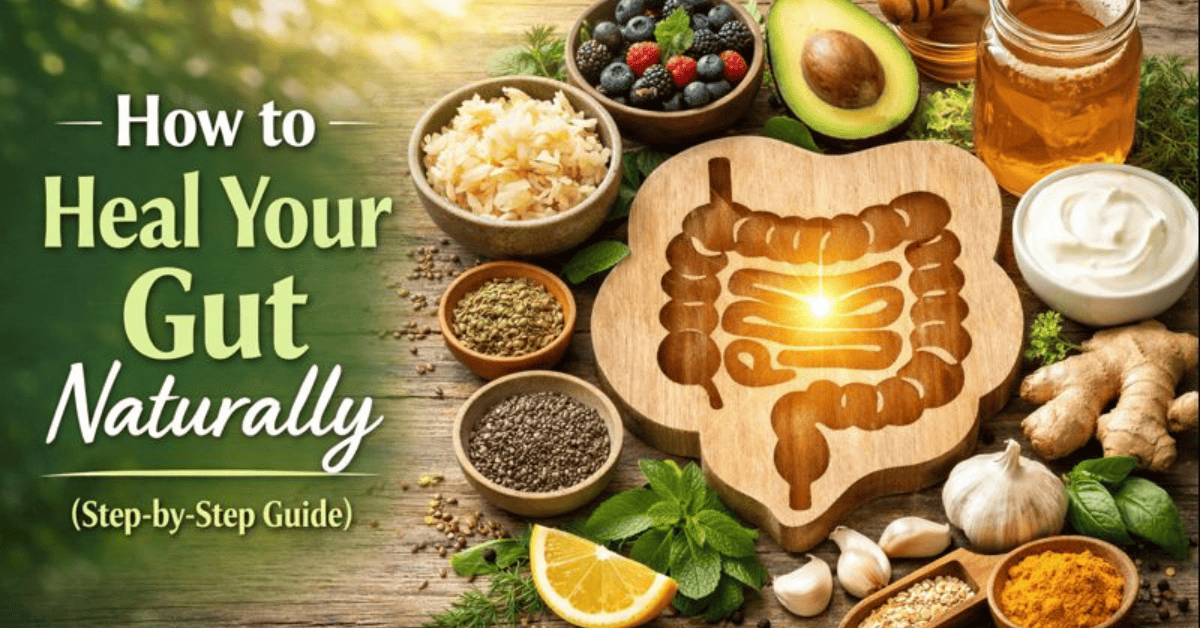 How to heal your gut naturally, a step by step guide.