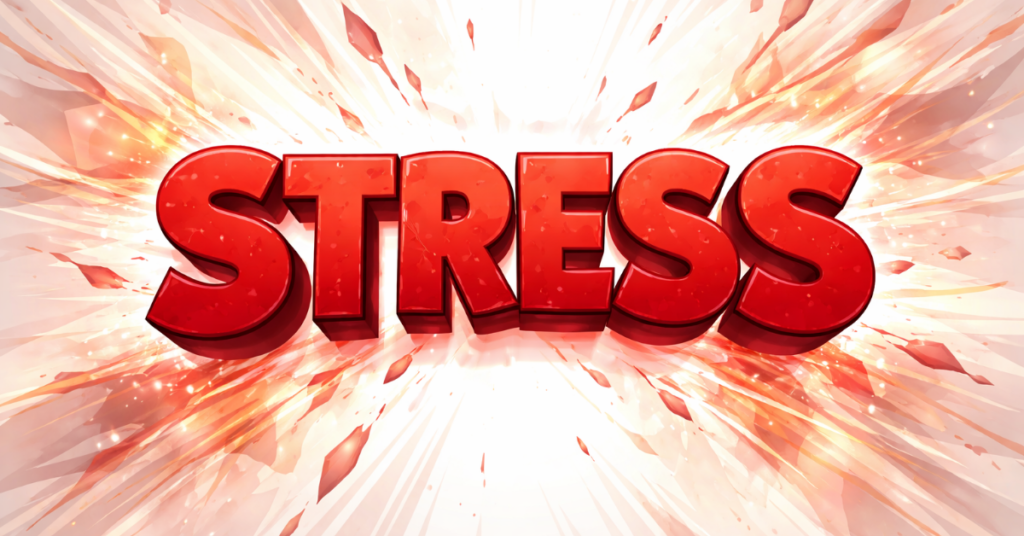 Stress blood pressure factor Stress blood pressure factor with red abstract background.