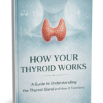 Professional thyroid gland ebook cover with medical illustration