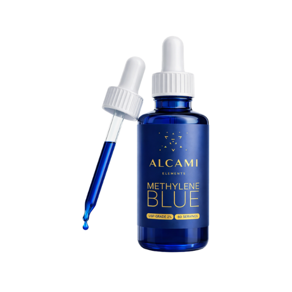 Bottle of Methylene Blue liquid