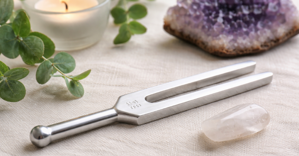 128 Hz tuning fork vibration therapy and nervous system support.