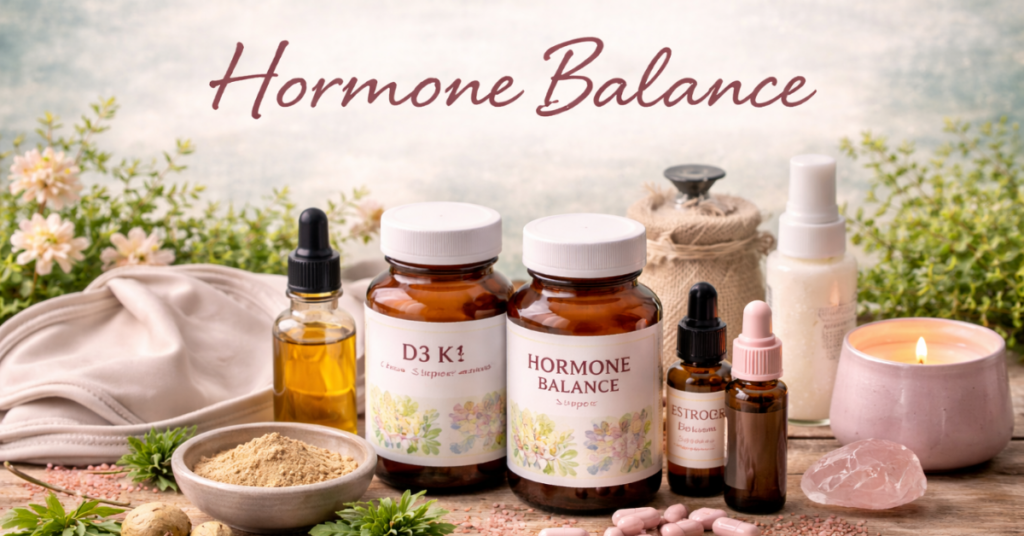 Hormone balance supplements header  for natural hormone support