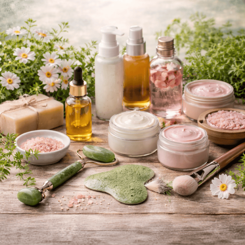 Wellness Resources | Natural Health Products & Healing Tools 14 Natural beauty essentials including skincare oils, creams, gua sha tools, and clean beauty products for radiant skin
