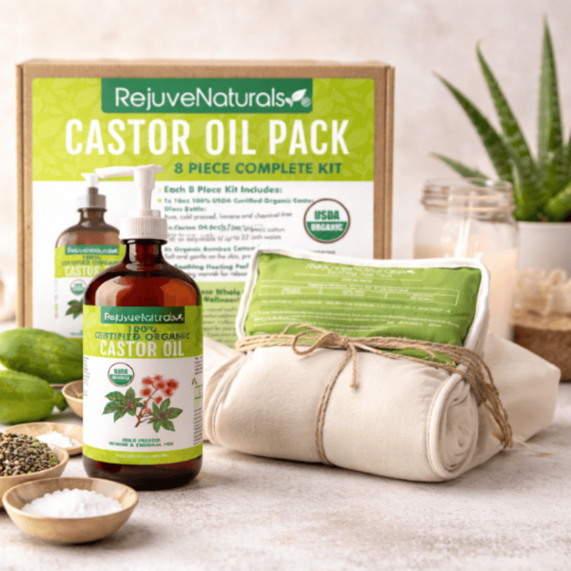 Castor oil pack used for natural wellness support